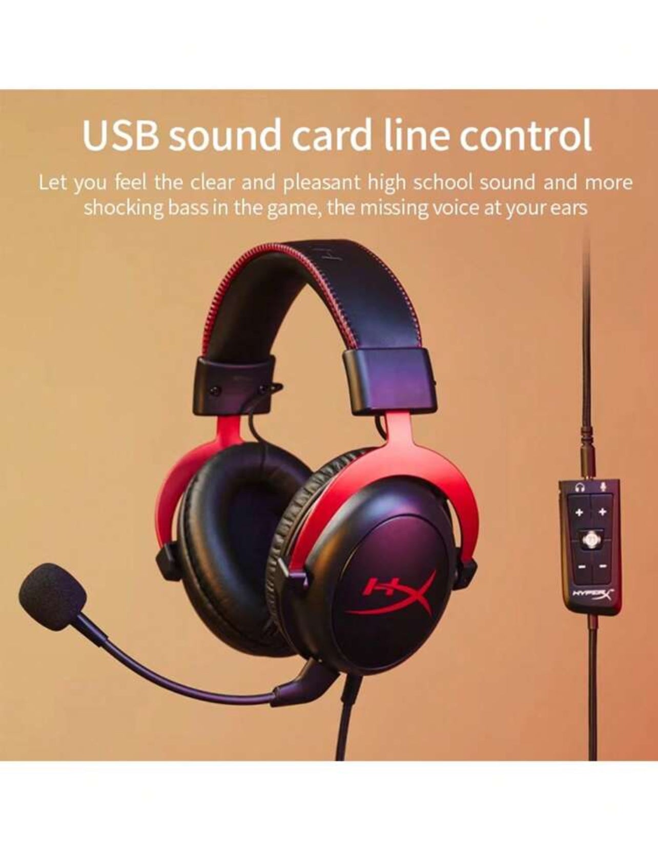 HyperX Casque HyperX Cloud - Casque de jeu, son surround 7.1