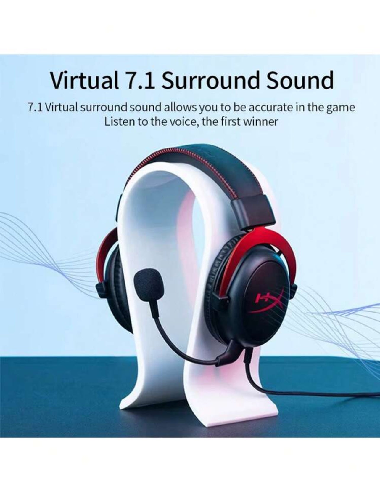 HyperX Casque HyperX Cloud - Casque de jeu, son surround 7.1