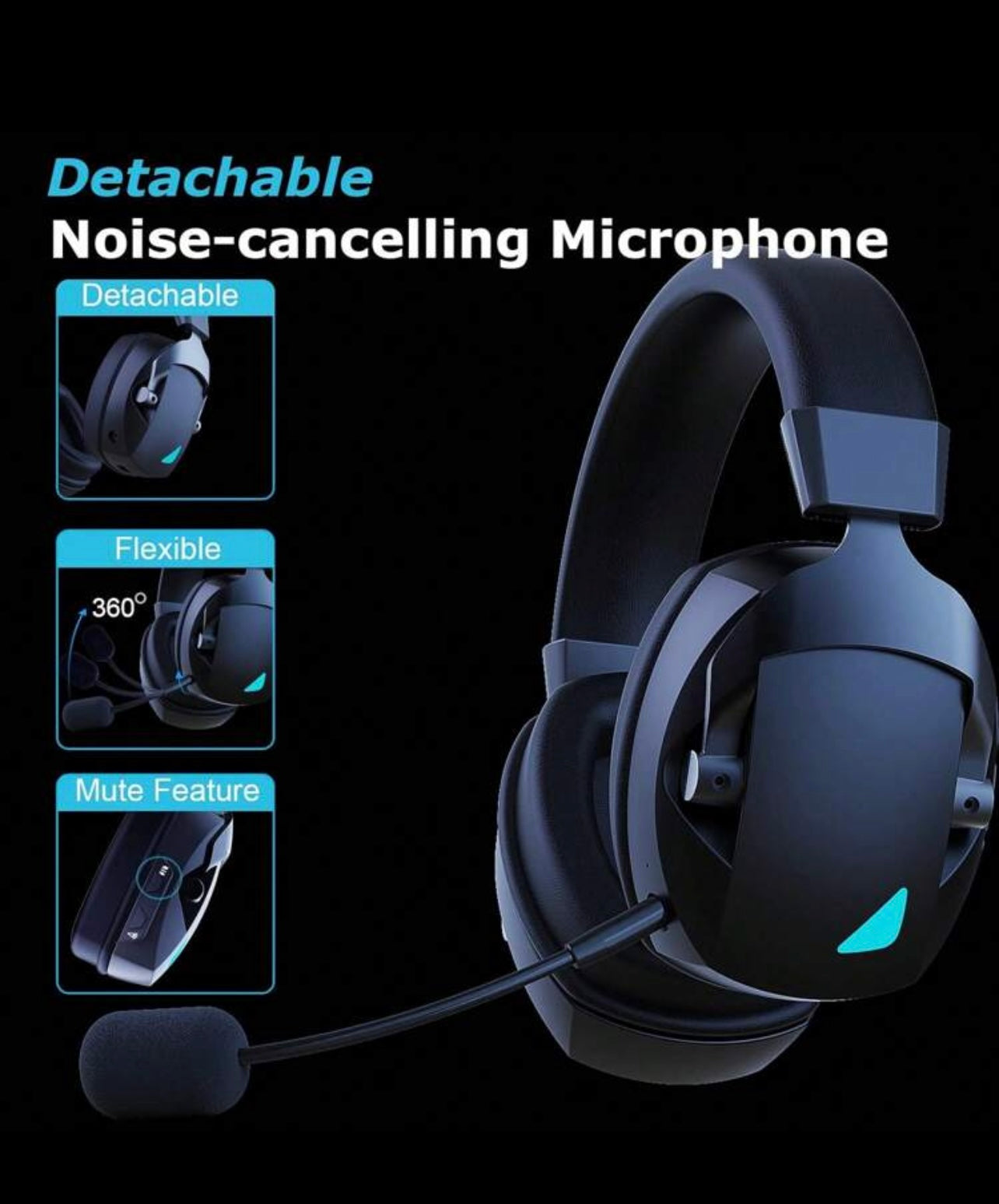 Acinaci Casque de jeu sans fil