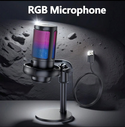 Microphone de jeux RGB