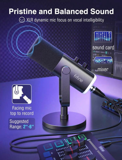 FIFINE Microphone
USB/XLR pour jeux