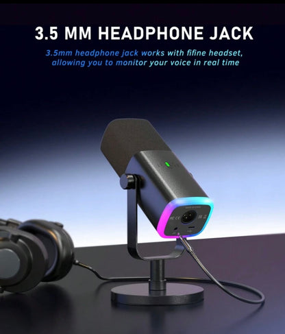 FIFINE Microphone
USB/XLR pour jeux