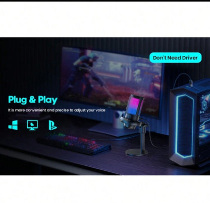 Microphone de jeux RGB