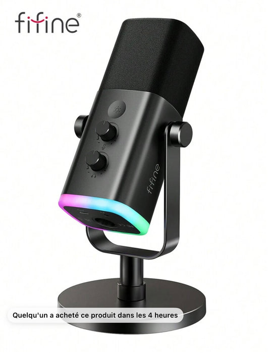 FIFINE Microphone
USB/XLR pour jeux